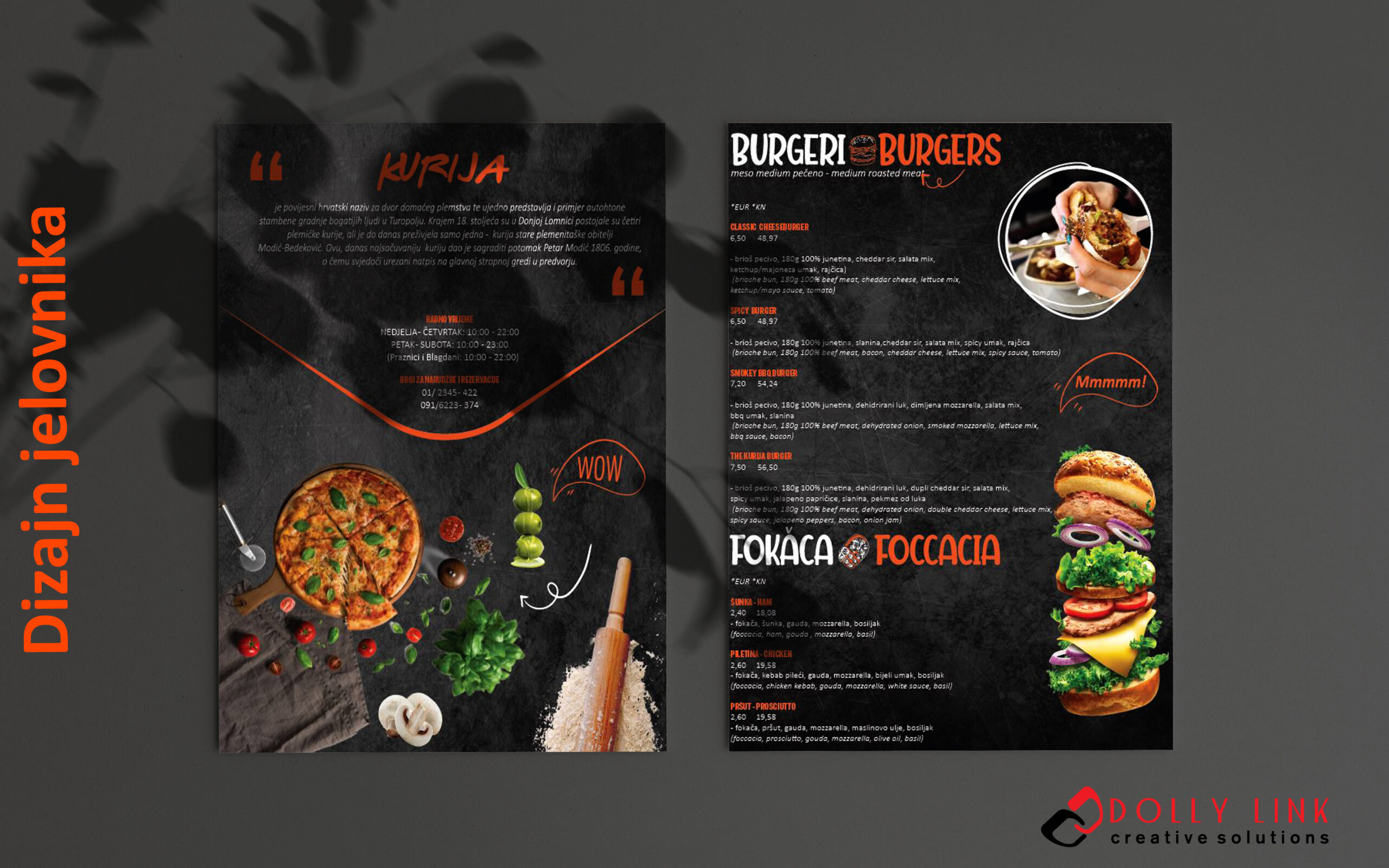 Dizajn jelovnika   kurija