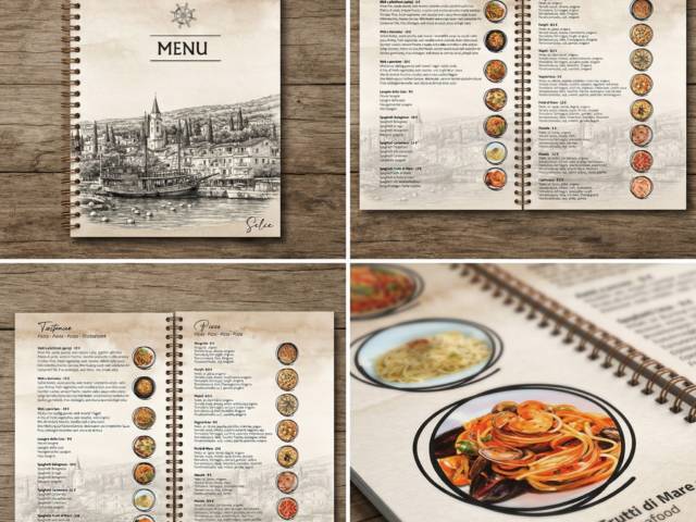 dizajn jelovnika za restoran