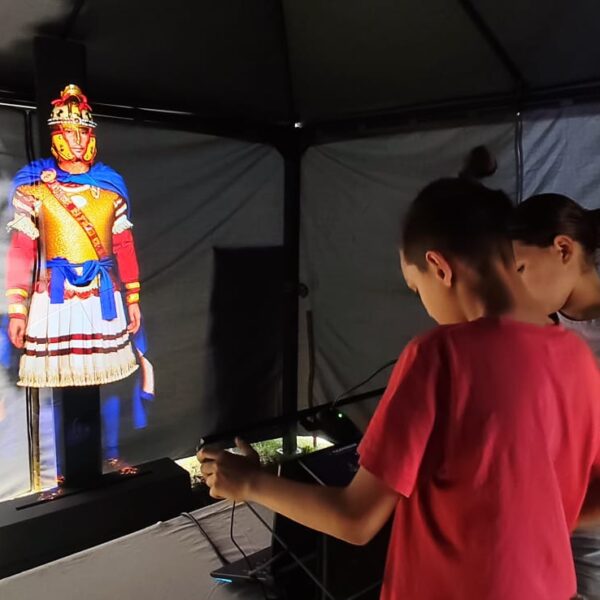 Ljudski hologram rimskog vojnika (3)